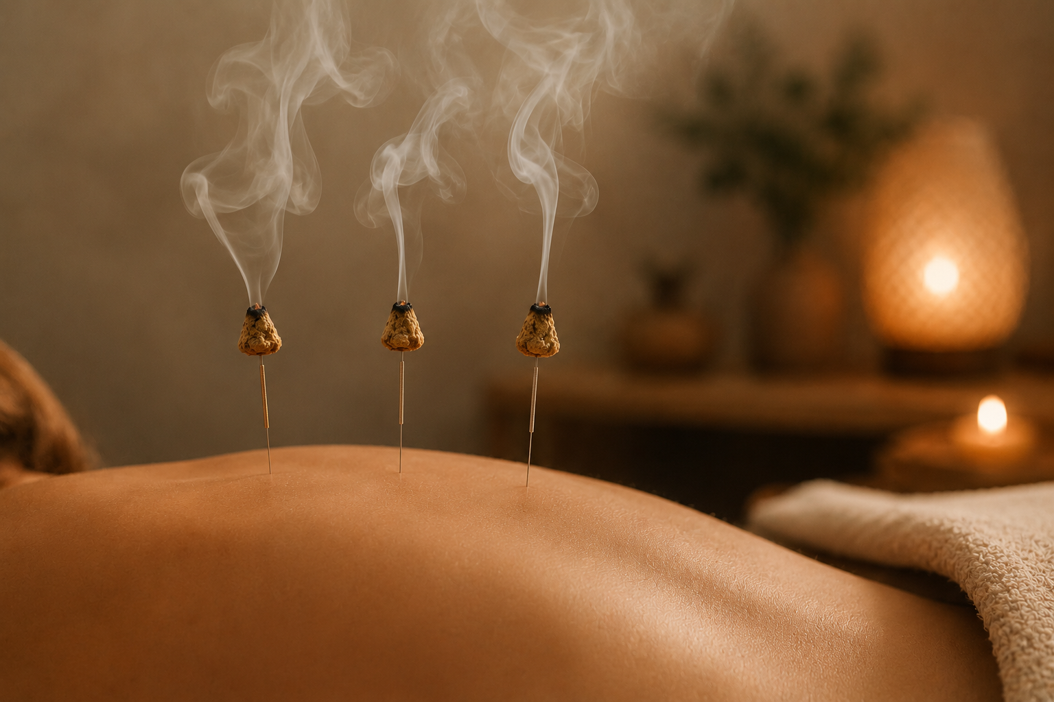 Moxibustion mit Beifuß, heilende Tiefenwärme in der TCM